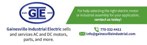 Contact Gainesville Industrial Electric for industrial electric motors