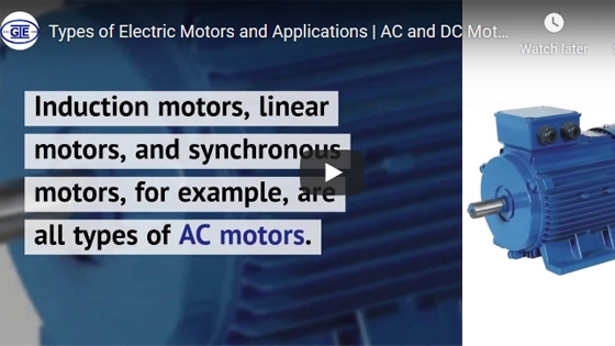 Types of Electric Motors and Applications | AC and DC Motors